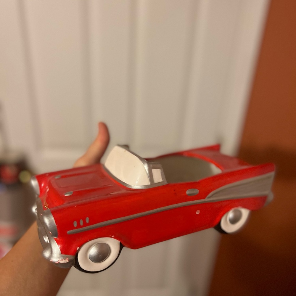 Vintage Ceramic Red Chevrolet